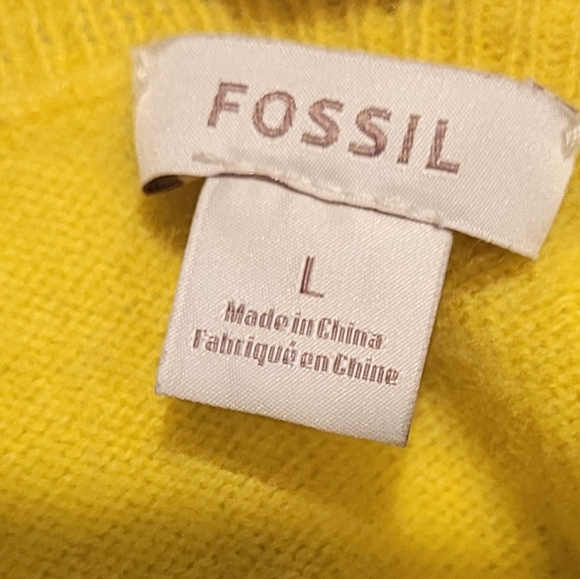 Fossil Cashmere Gwen Sweater V-neck - Picture 3 of 10